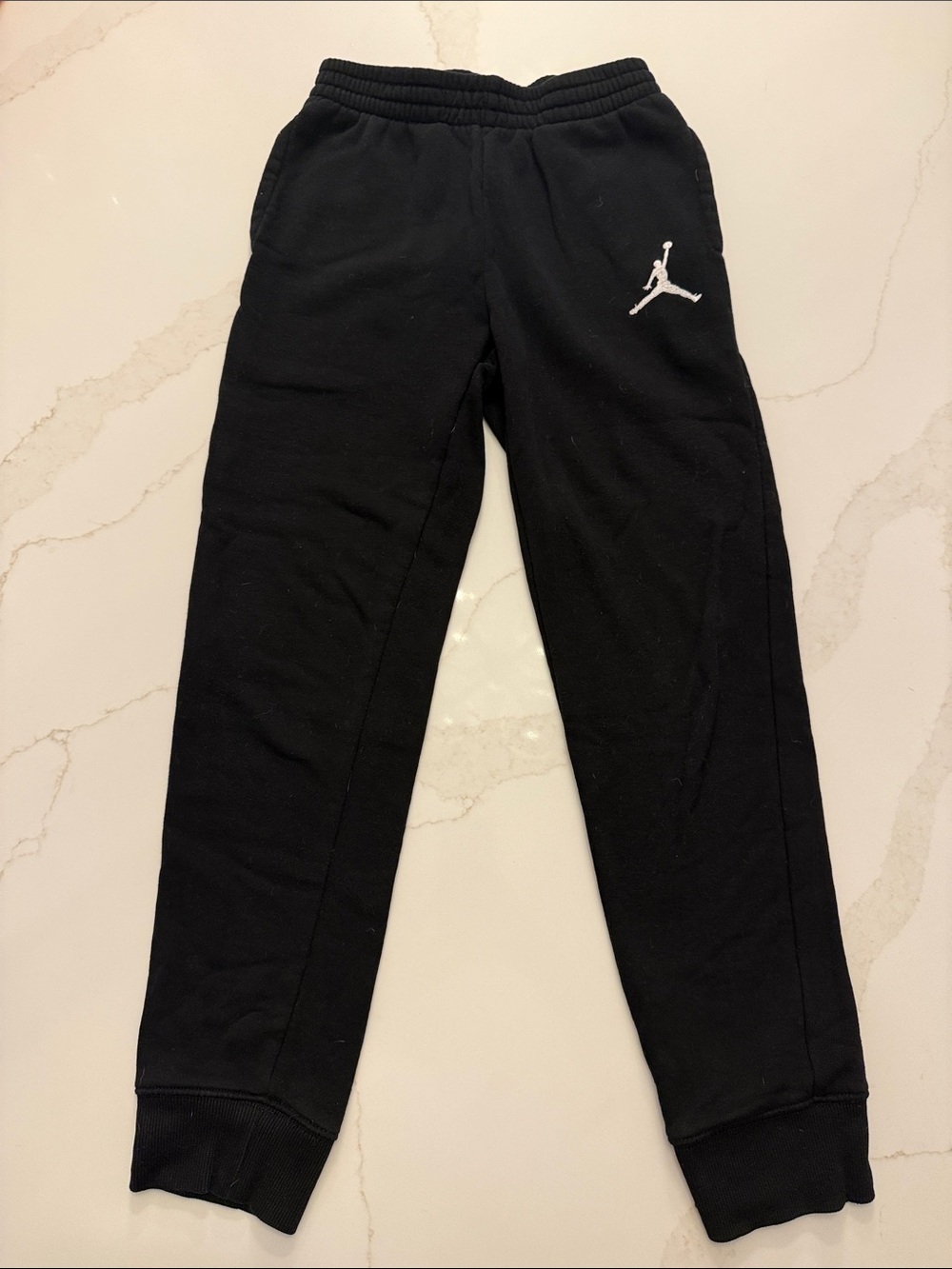 Jordan Black Kids' Jogger Sweatpants with White Jumpman